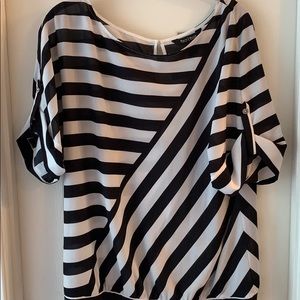 Black and White blouse